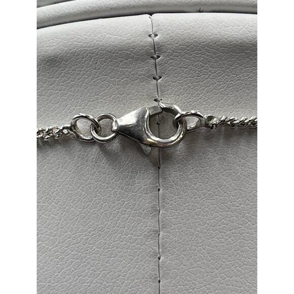 Sterling Silver 925 Semi Precious Stone Garnet Y Necklace and Ring Set Sz 8 - Picture 14 of 16